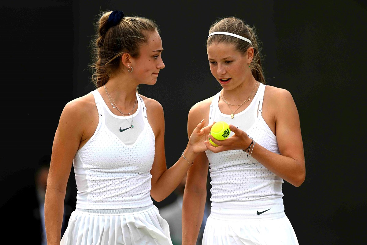 Wimbledon 2023: Hannah Klugman and Isabelle Lacy finish runners-up in the  Girls' doubles final