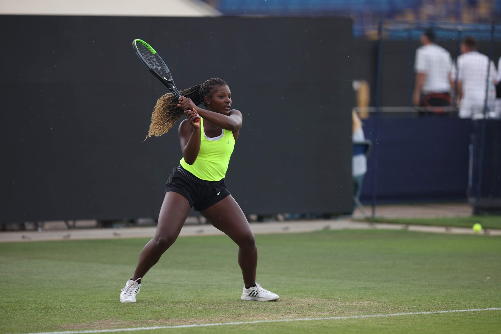 Action during the LTA County Cup at Devonshire Park