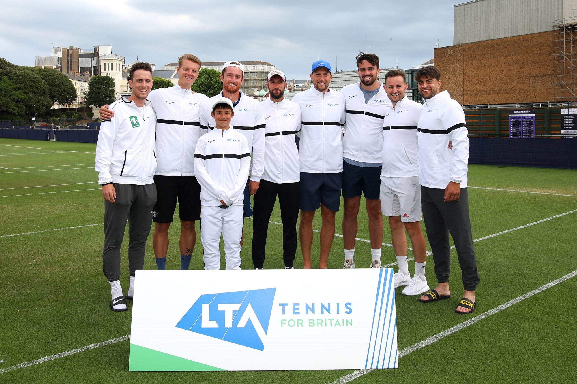 Kent men's runners up during the LTA County Cup at Devonshire Park