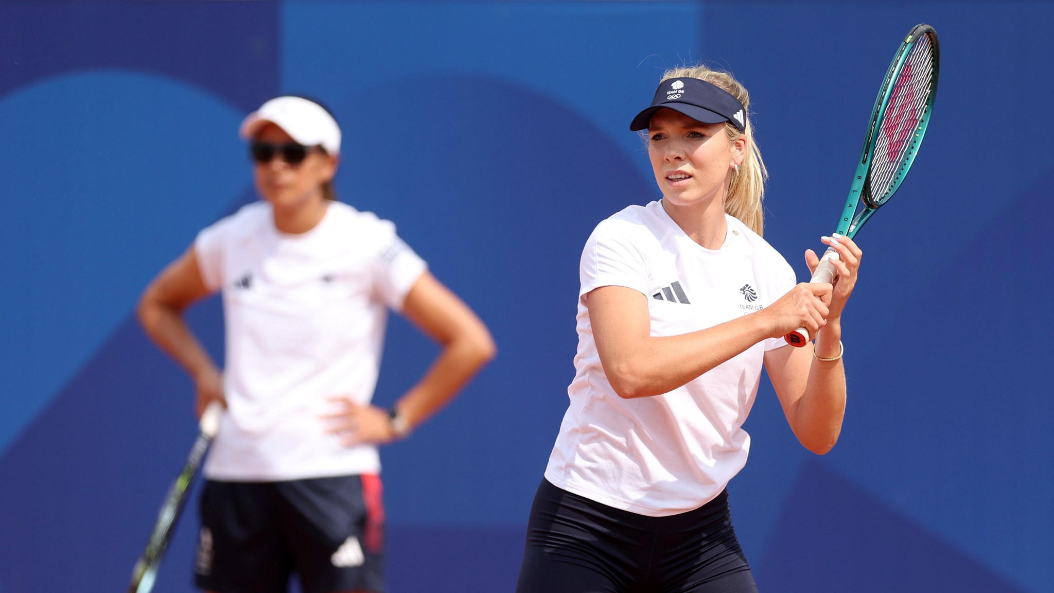 Katie Boulter in training for the Olympics