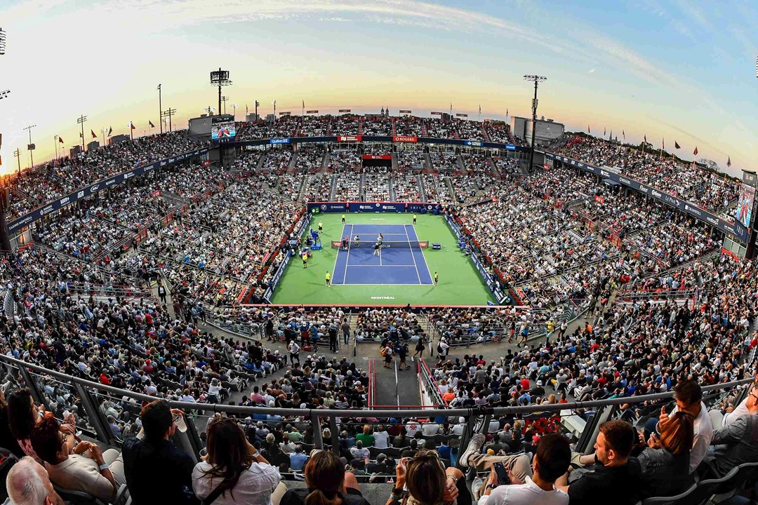 An image of the  IGA Stadium in Montreal, where the National Bank Open takes place