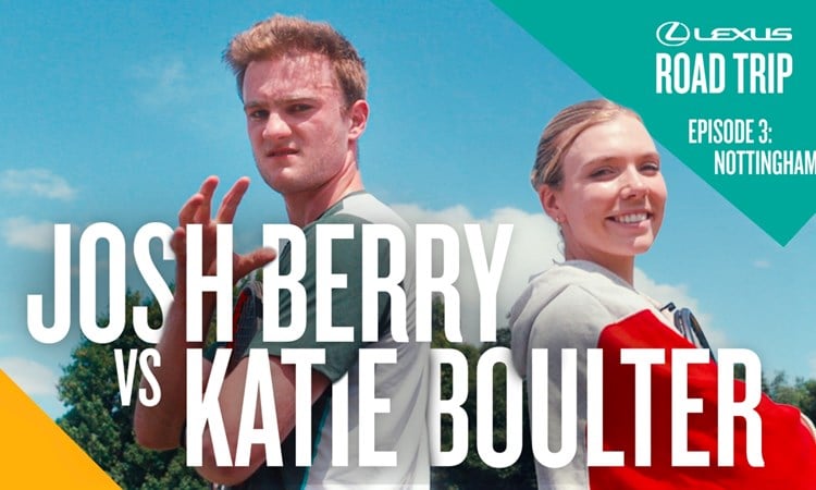 Josh Berry takes on Katie Boulter & glow in the dark table tennis: Lexus Road Trip episode three