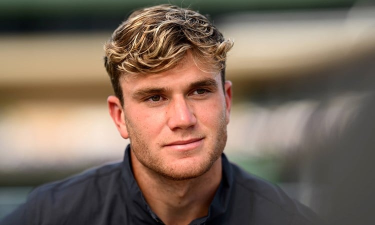 Jack Draper doing media duties ahead of Wimbledon 2025
