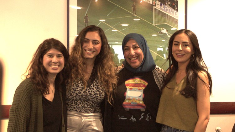 Leading members of the Brown Girl Sport initiative