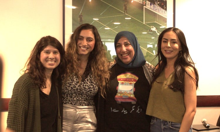Leading members of the Brown Girl Sport initiative