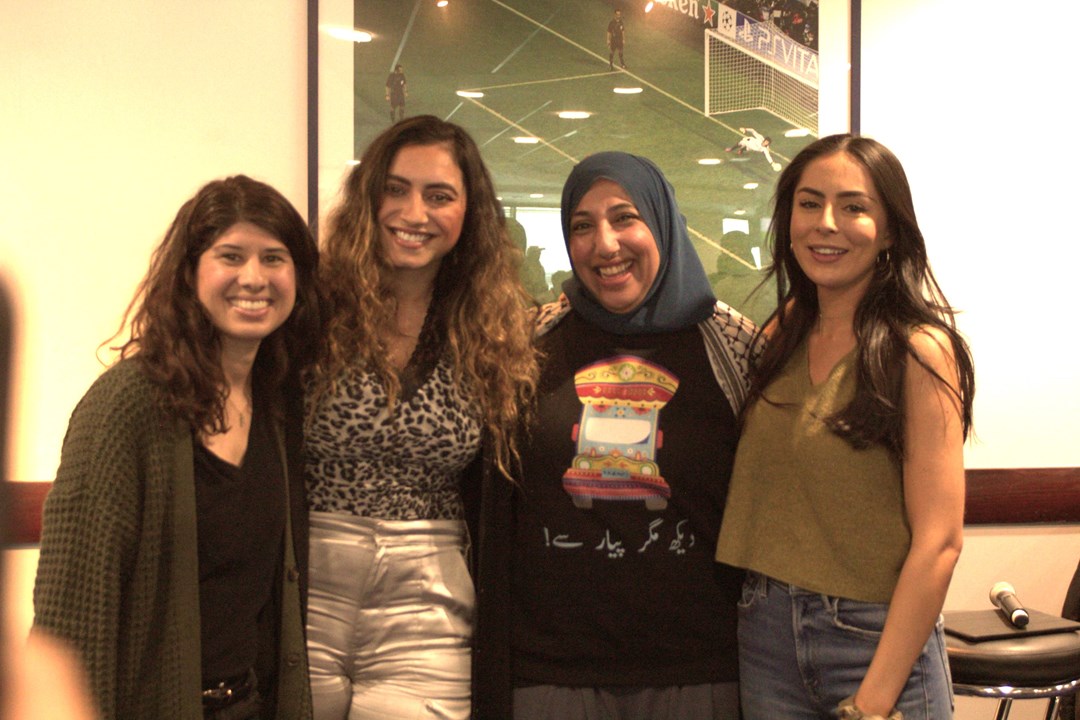 Leading members of the Brown Girl Sport initiative