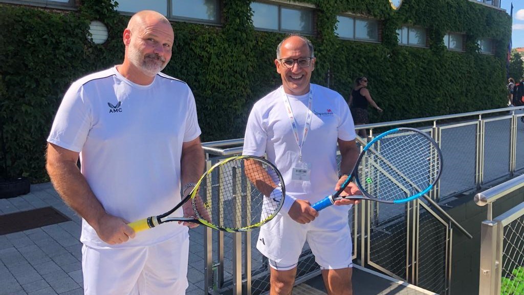 David Davies and Raj Passi Play your Way to Wimbledon
