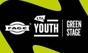 FAGE LTA Youth green stage logo