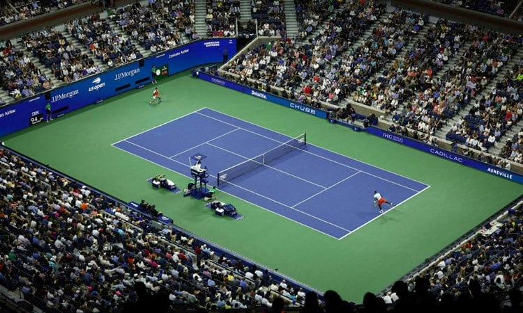 The Arthur Ashe court at the US Open