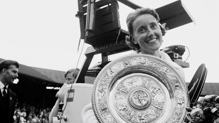 A tribute to British tennis star and former Wimbledon champion, Angela Mortimer Barrett, MBE
