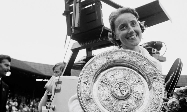 A tribute to British tennis star and former Wimbledon champion, Angela Mortimer Barrett, MBE