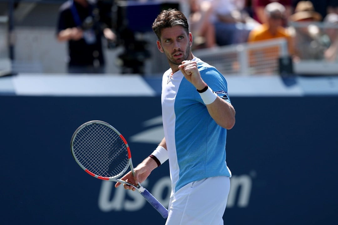 Cam Norrie gives a fist pump during a second round win at the US Open