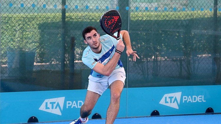 Christian Medina Murphy during the London Padel Open at the National Tennis Centre on August 06, 2022