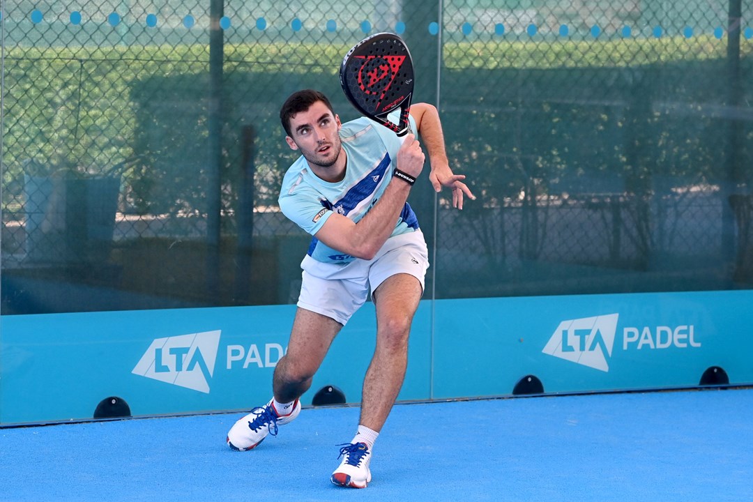 Christian Medina Murphy during the London Padel Open at the National Tennis Centre on August 06, 2022