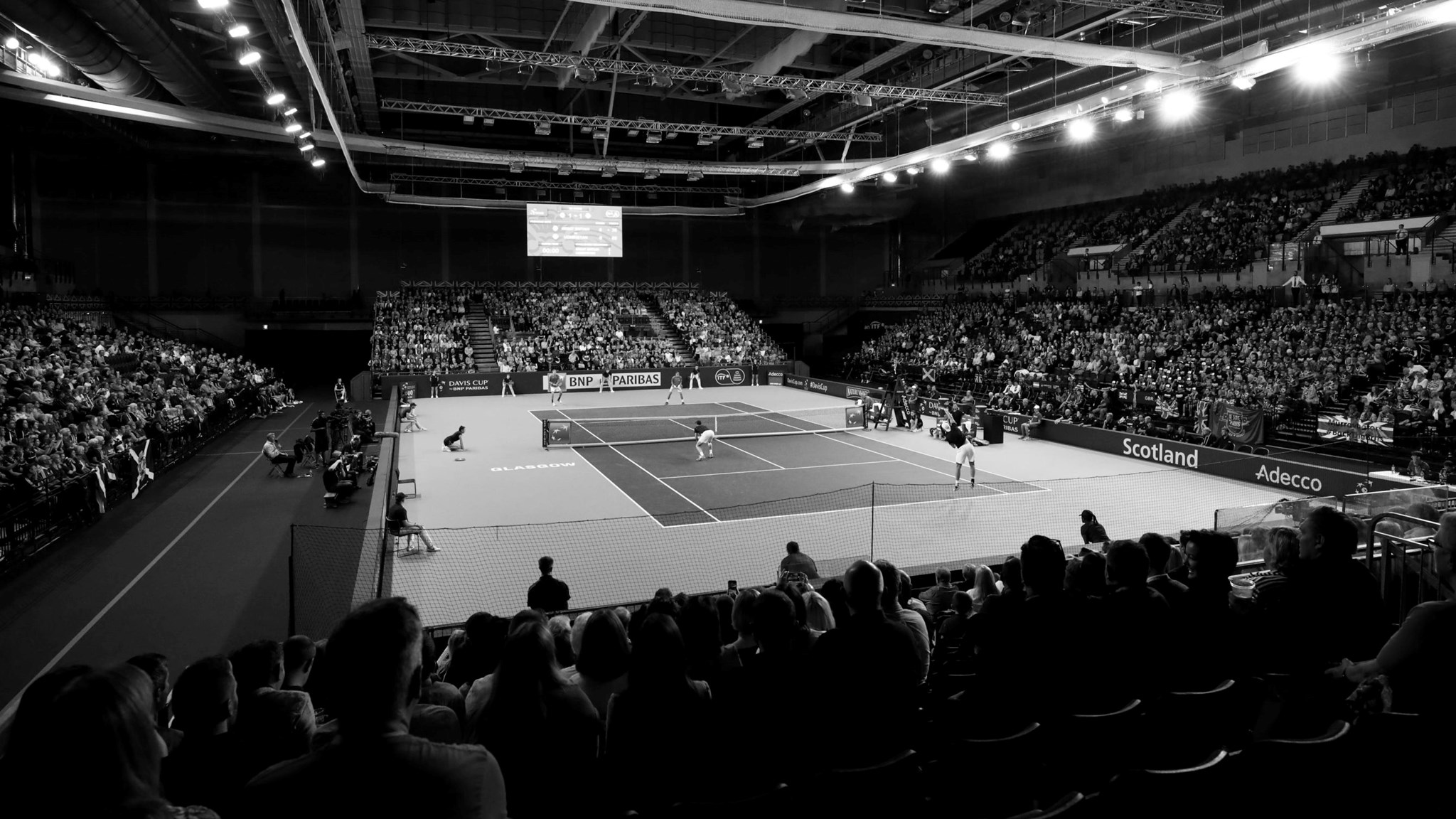 Davis Cup tie at the Emirates Arena in Glasgow
