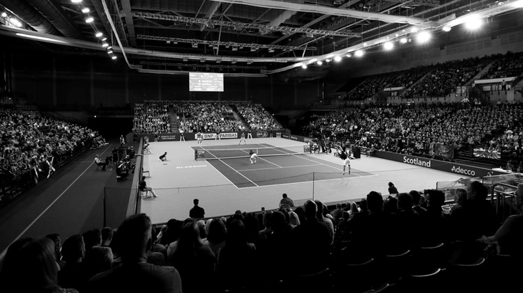Davis Cup tie at the Emirates Arena in Glasgow