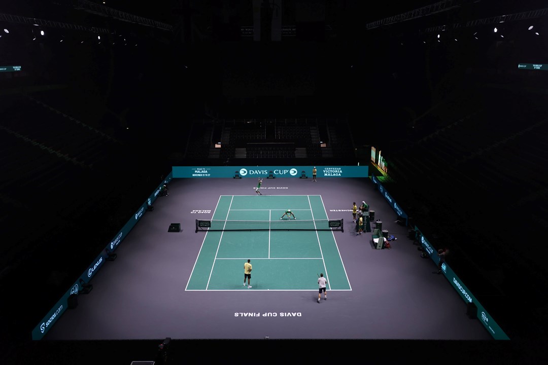 Tennis court at the Manchester AO Arena