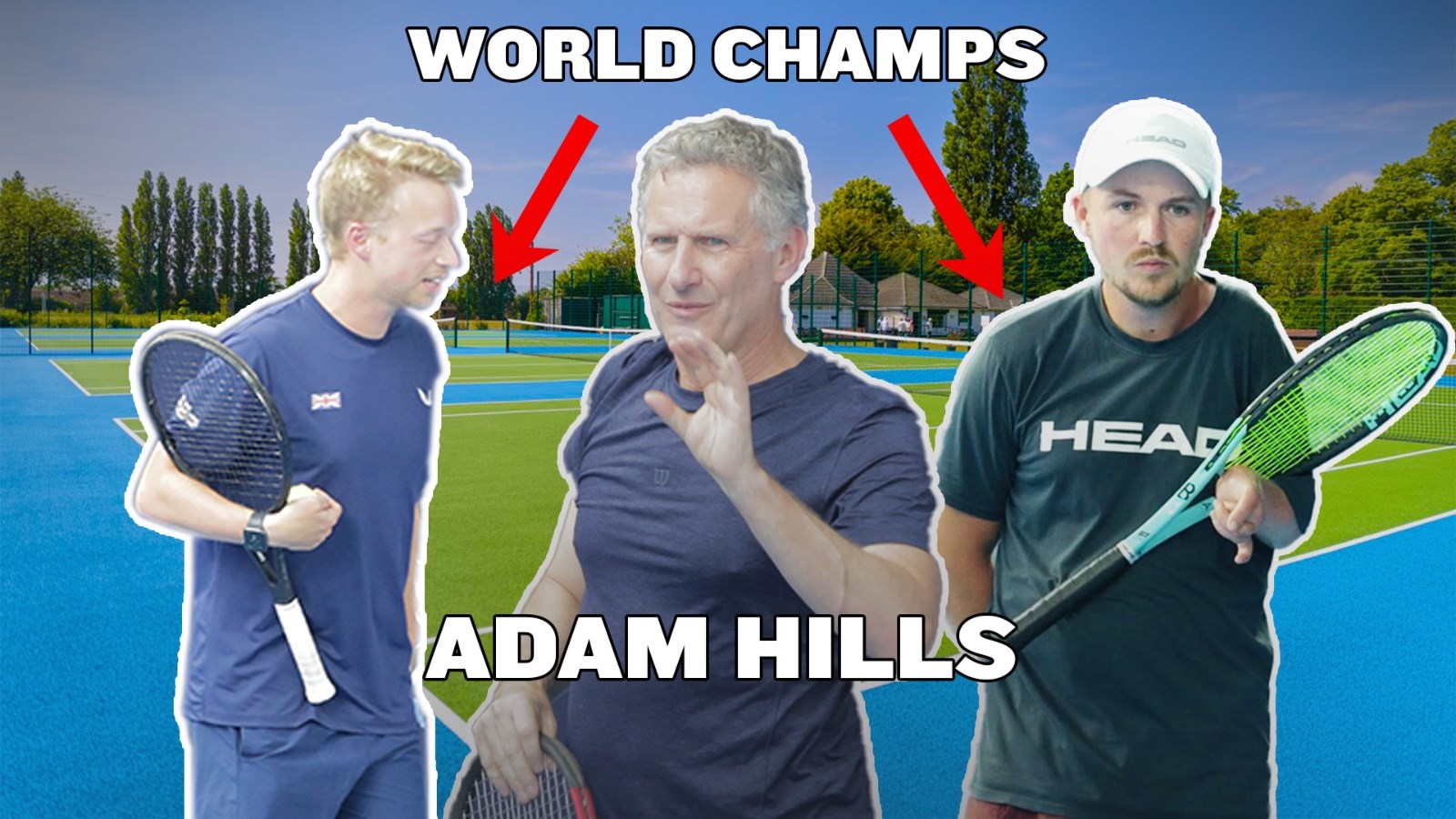 Comedian Adam Hills takes on para standing tennis with European and World doubles Champions