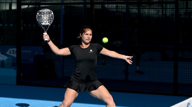 Hannah Lucy Ruddick during the London Padel Open at the National Tennis Centre 