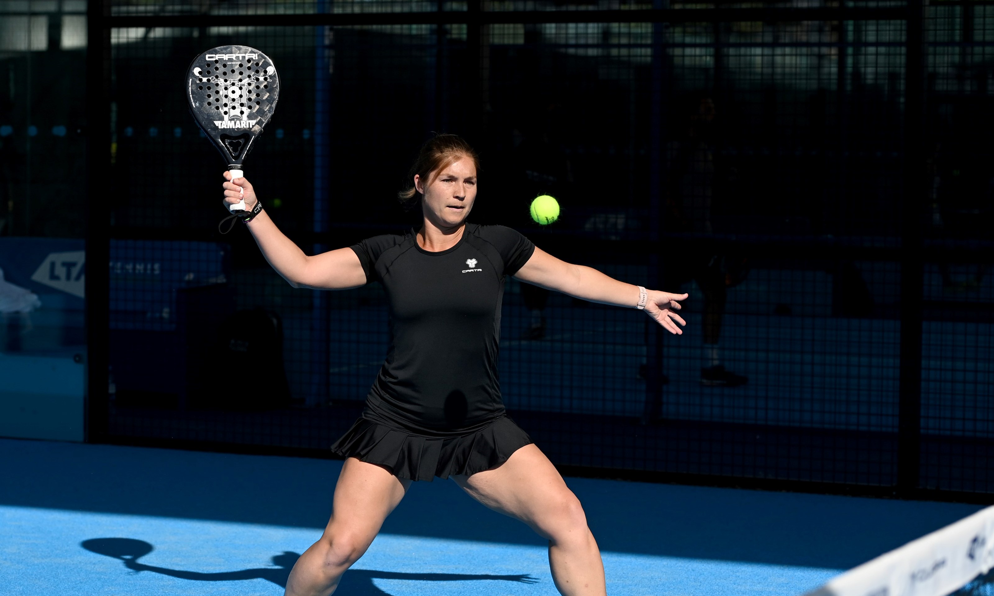 Hannah Lucy Ruddick during the London Padel Open at the National Tennis Centre 