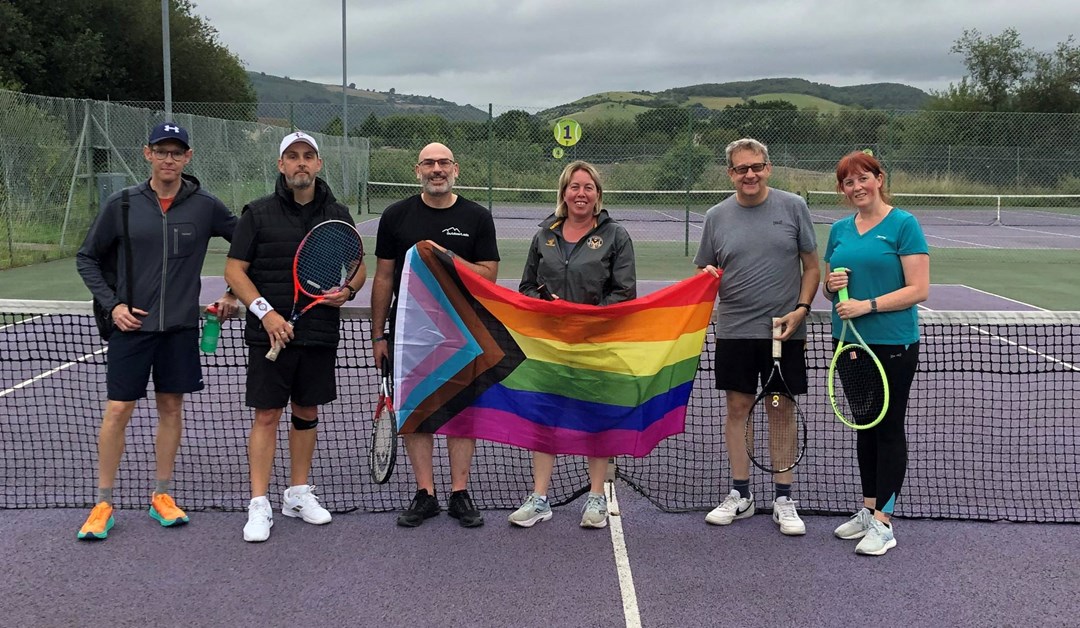 Pride in Tennis at Caerphilly Tennis Club in Wales