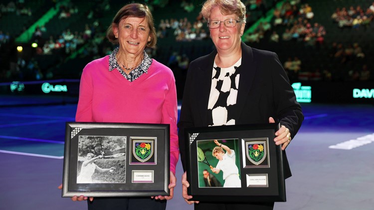 Corinne Boyd and Shirli-Ann Valentine honoured as Colour Holders at Lexus GB Davis Cup Finals