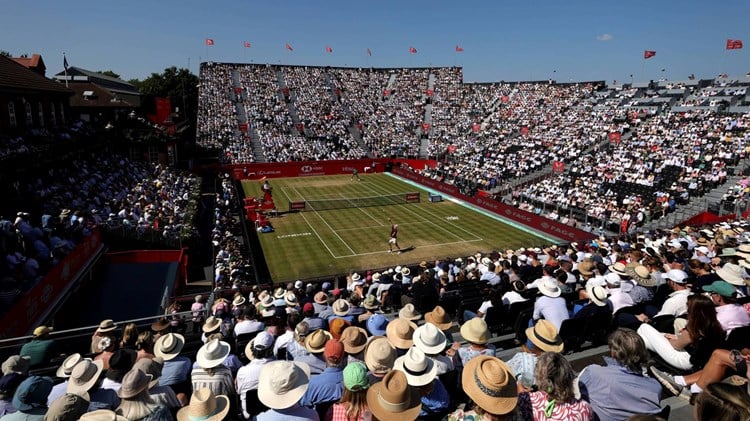 View of the Andy Murray Arena at the HSBC Championships in 2025