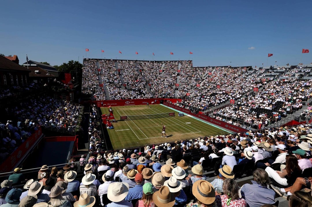View of the Andy Murray Arena at the HSBC Championships in 2025