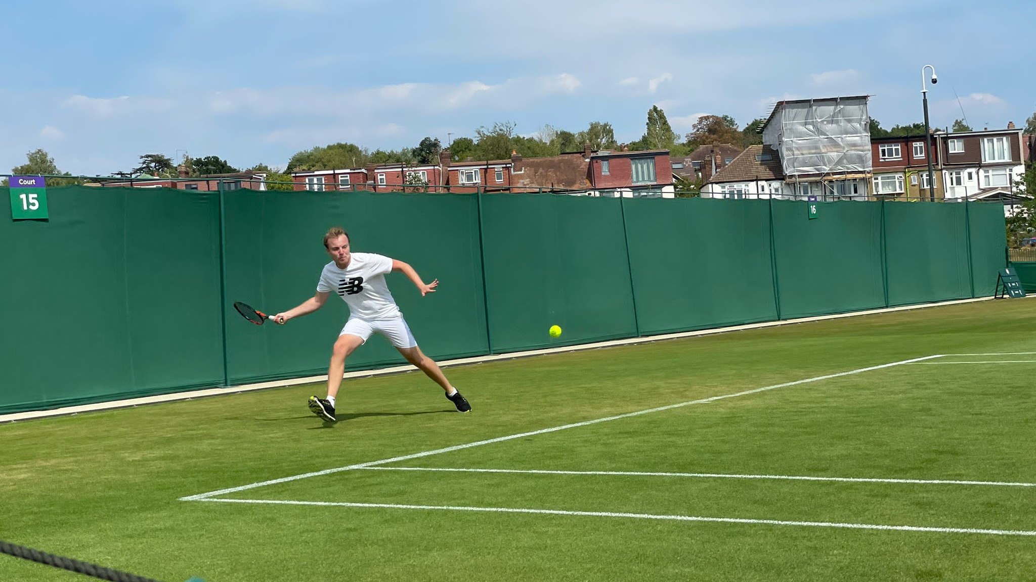 Umpire and former player, Ben Stannard, competing in the GTLA Tour