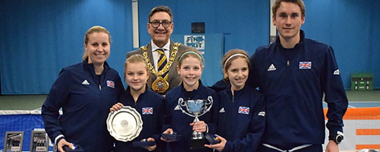 GB U12 Girls team Tennis Europe Winter Cup win