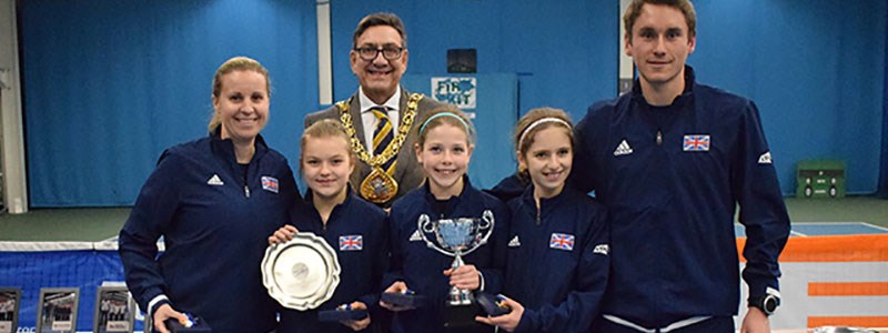 GB U12 Girls team Tennis Europe Winter Cup win