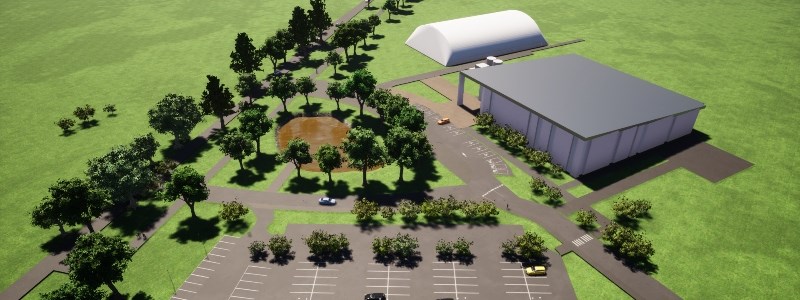 The proposed look for the new four-court facility in Elgin at the Moray Sports Centre