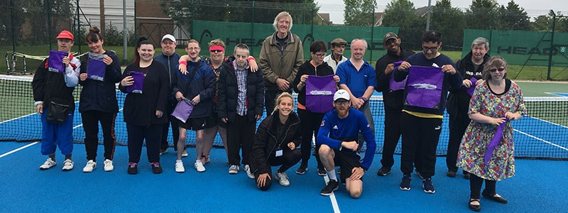 The No barriers tennis programme at the Riverside tennis club in Bedfordshire