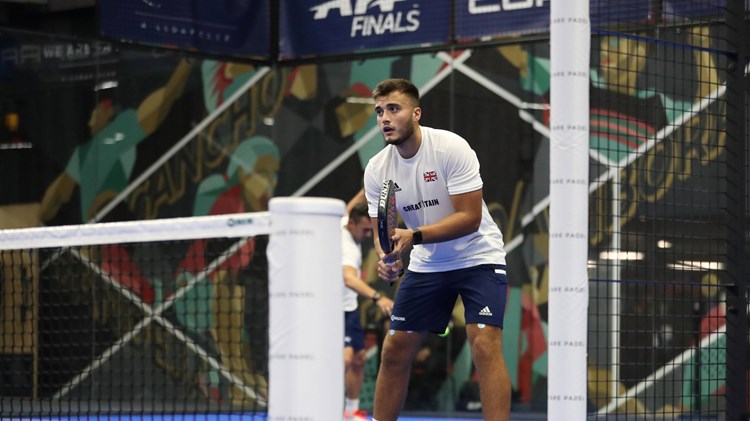 Louie Harris at the World Padel Championships
