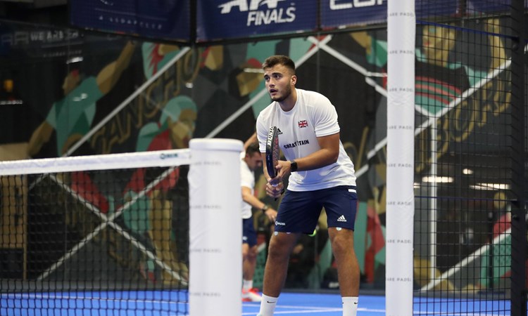 Louie Harris at the World Padel Championships