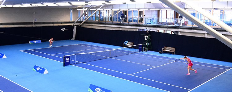 Indoor tennis courts at the National Tennis Centre