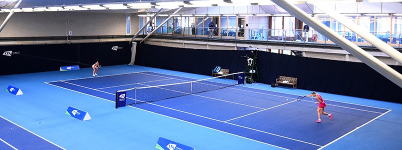 Indoor tennis courts at the National Tennis Centre