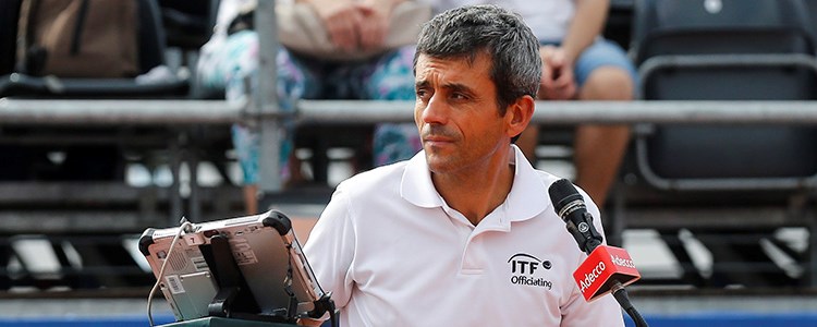 Carlos Ramos at the US Open 2018