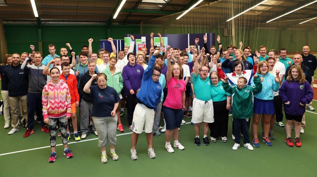 Players at the 2016 National Learning Disability Tennis Championships