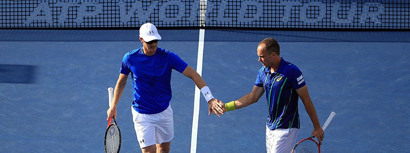 Jamie Murray and Bruno Soares at the 2016 Rogers Cup