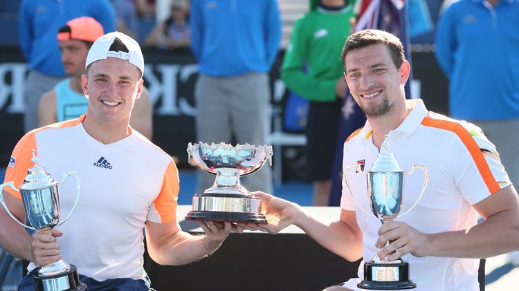 Gordon Reid and Joachim Gerard, Australian Open men's doubles champions
