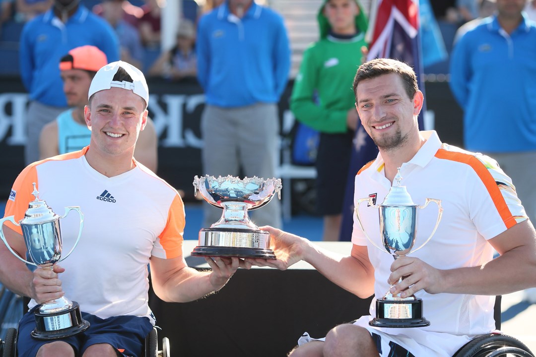 Gordon Reid and Joachim Gerard, Australian Open men's doubles champions