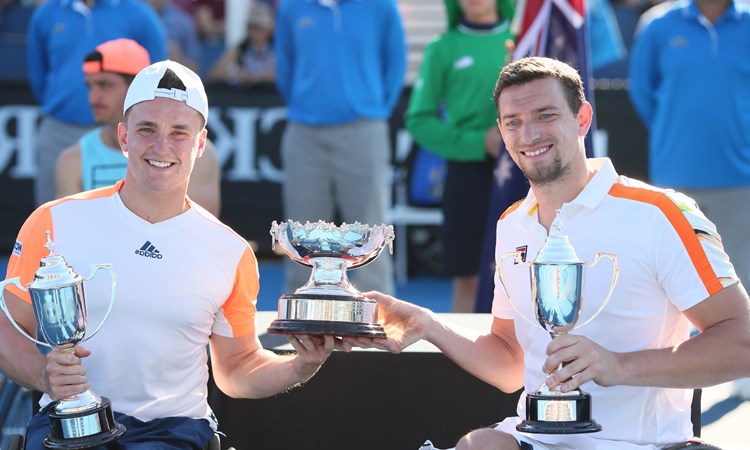 Gordon Reid and Joachim Gerard, Australian Open men's doubles champions