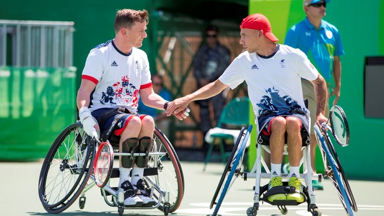 Jamie Burdekin and Andy Lapthorne at the Rio 2016 Paralympics