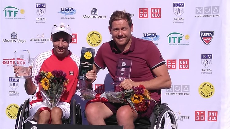 Doubles Masters quad doubles champions Andy Lapthorne and Antony Cotterill