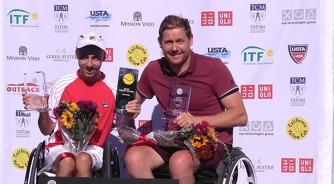 Doubles Masters quad doubles champions Andy Lapthorne and Antony Cotterill