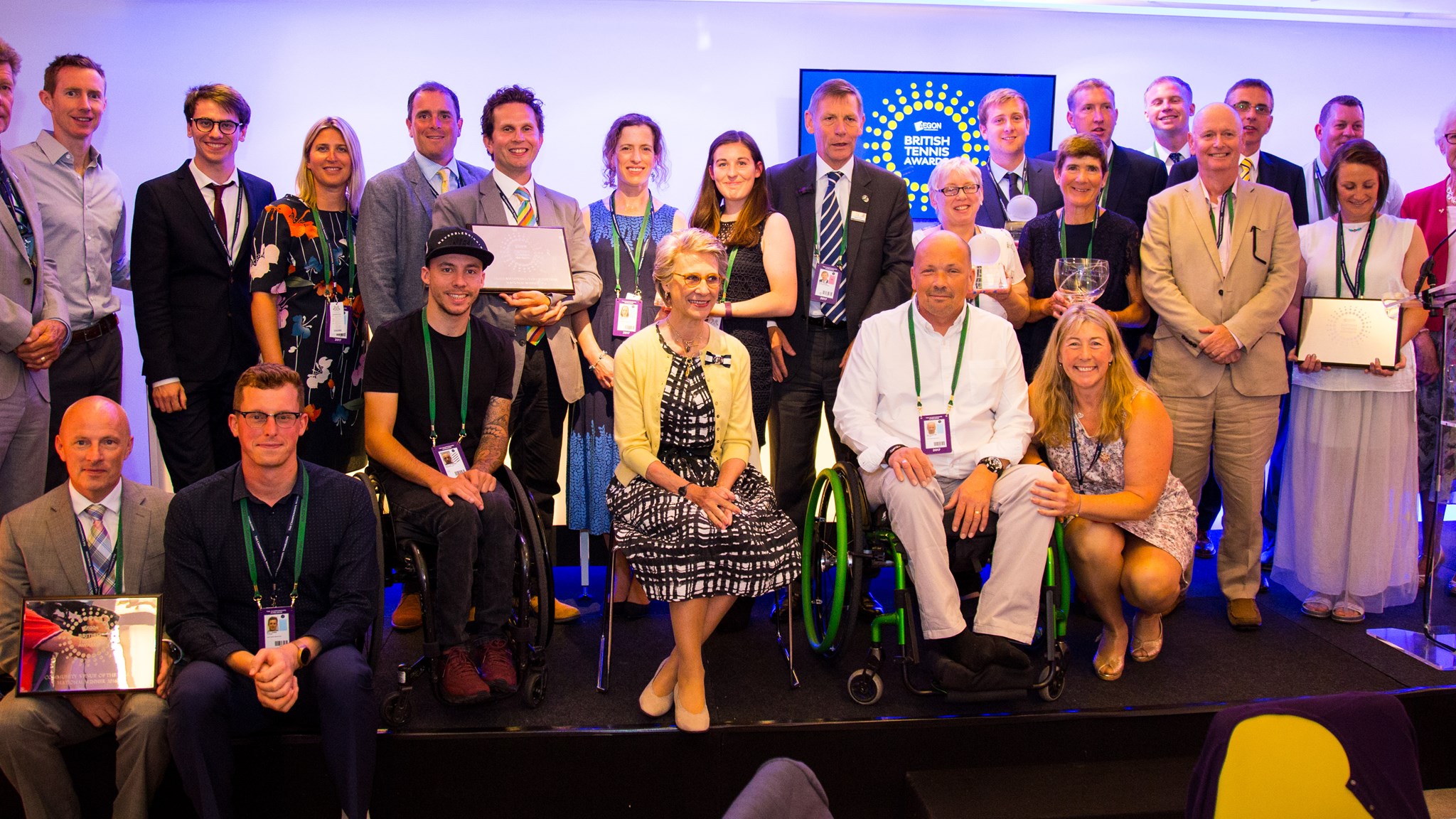 Group at the British Tennis Awards 