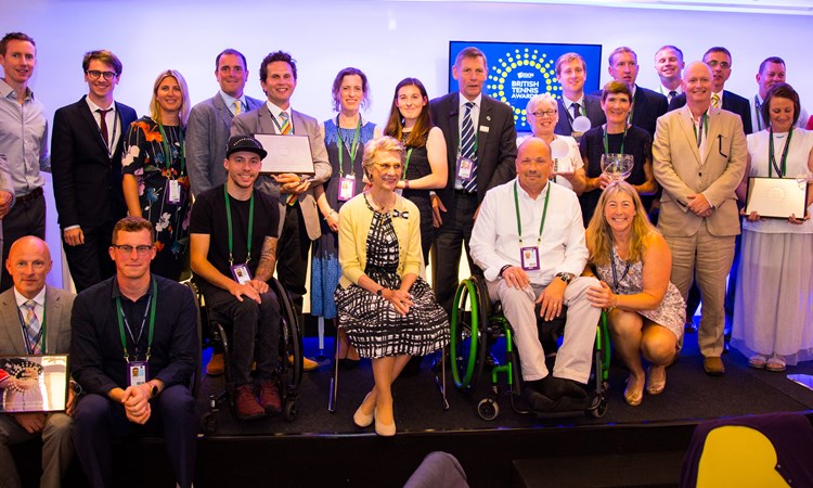 Group at the British Tennis Awards 