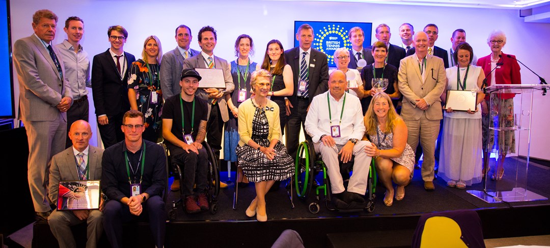 Group at the British Tennis Awards 