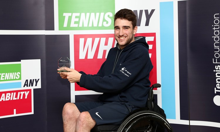 James Shaw, two- time quad singles champion, National Wheelchair Tennis Championships